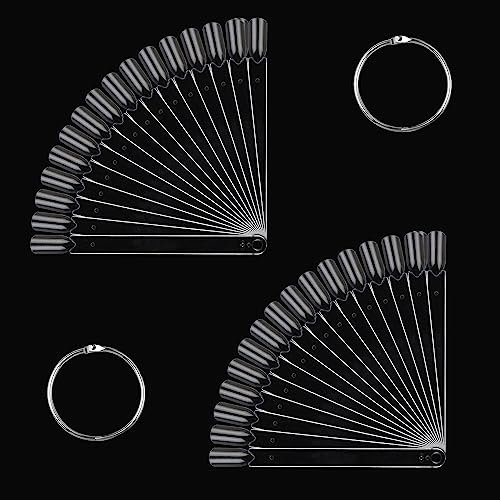 ILantule 100 Pezzi Espositore per Unghie in Trasparente,Unghie Finte per Espositore,Tip Unghie Espositore con Fibbia in Metallo, Unghie Finte per Espositore per Salone