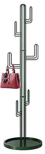QTQHOME Porte-manteau autoportant, porte-manteau créatif en forme de cactus avec crochets pour couloir, chambre à coucher, bureau, porte-manteau moderne sur pied en métal pour vêtements, chapeaux,
