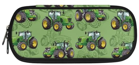 Howilath Federmäppchen für Kinder, Schulbedarf, Jungen, Stiftetasche, Mädchen, Schreibwaren-Organizer, großes Federmäppchen, Traktor, 8.8L x 1.7W x 4.1H, Schulranzen