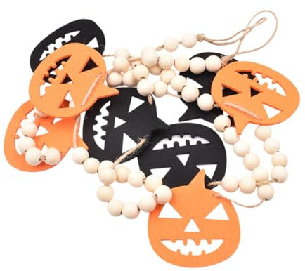 BESPORTBLE Perlen Holz Perlen Halloween Bead Garland für Home Decor