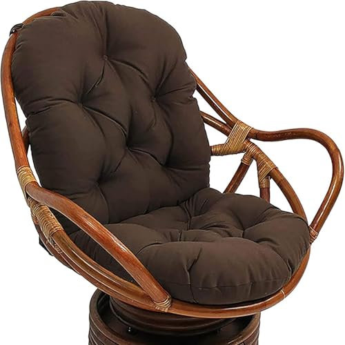 YIKANLIA Auflage/Polster für Schaukelstuhl, Gartenstuhl Ersatzpolster Schaukelstuhl/Drehsessel, Sanft, Thick, Wasserdicht und UV-Beständig Kissen Verdickte Stuhlauflage,A8