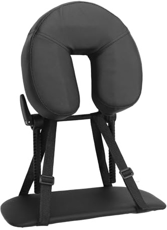 Beauty Bed Headrest Cradle,Massage Table Face Cradle U Shape Adjustable Folding Massage Table Face Cradle Pillow Face Down Pillow for Beauty Salon Black