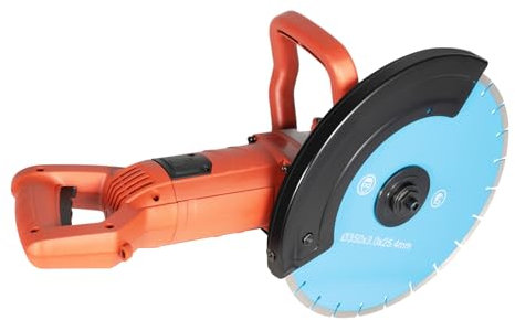 Elektrische Betonsäge, Steinsäge mit 35cm Diamantblatt 135 mm Schnitttiefe 3800r/min Nass-/Trockenbetonsäge Staubfreies Schneiden Steinschneidemaschine mit 3000W Reiner Kupfermotor