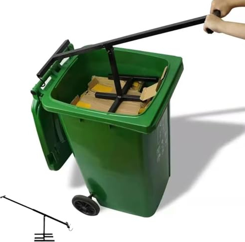 Manual Trash Compactor, Waste Recycling Hand Tool, Portable Wheelie Bin Compactor, Portable Wheelie Bin Compactor for Kitchen, Restaurant