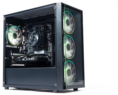 GTR Gaming PC | Intel Core i5-12400F | NVIDIA RTX 5060 Ti 8GB | 16GB DDR4 RAM | 1TB NVMe SSD | 600W 80+ Bronze PSU | Windows 11 | ARGB Glass Case | WiFi