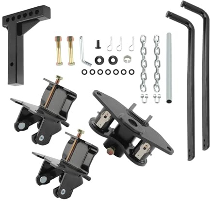 BINGNU Gancio di Traino, Barra di distribuzione del Peso con Attacco for Gancio di Traino Sway Control for rimorchio, Bicicletta, Camion, Ricevitore da 2, Totale 8. per Camion