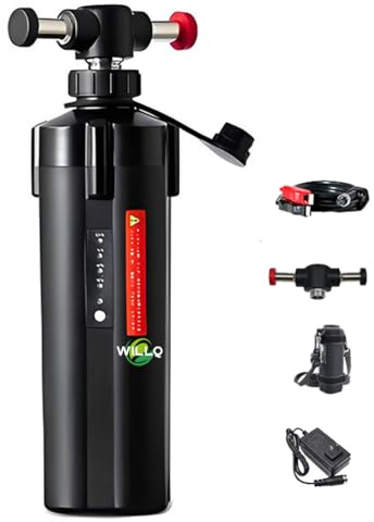 WILLQ 14,8 Volt 7000mAh 10000mAh Akku für elektrische Angelrollen, Lithium-Ionen-Akku für Seefischerei, Power Assist-Rollen mit Halterung + Kabelclip + Stoffabdeckung + Ladegerät,14.8v7ah
