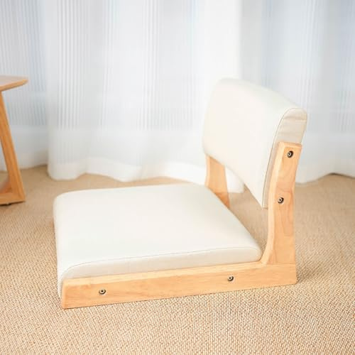 Generico Golvstol med ryggstöd, ergonomisk design för meditation, vardagsrum och burspråk komfort