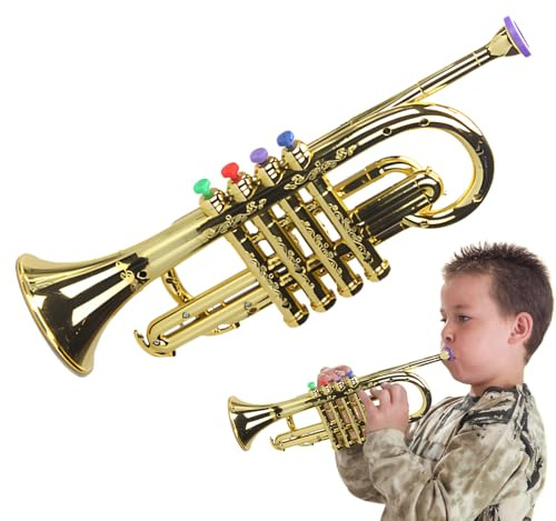 Spielzeug-Trompete – Bauchmuskel-Musikinstrumente-Spielzeug, -Trompeten-Spielzeug | Bühnenperformance-Requisite Für Kinder Im Vorschulalter, Blasinstrument Für Kindergarten, Kleinkinder, Jung