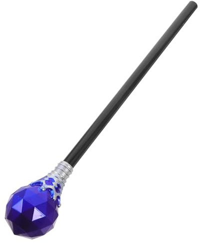 Veemoon Baguette Magique Bleu pour Enfants Sceptre Royal en Plastique LéGer Accessoire De Cosplay Halloween Et FêTe BâTonnet DéCoratif pour Jeux D'Imitation Et Spectacles