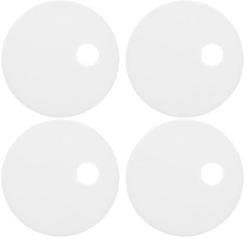 DOITOOL Copriasse Wc in Plastico Bianco 2 Paia, Tappi Decorativi per Bulloni Fissaggio Sedile Wc, Accessori Bagno Facili da Installare per Bagno e Luoghi Pubblici