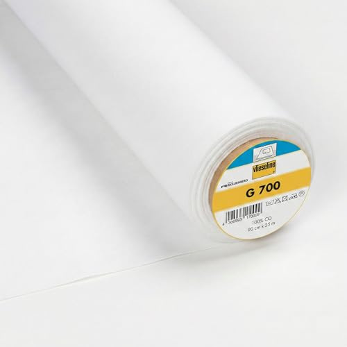 Vlieseline G700 - Entretela termoadhesiva tejida – blanco – Cupón 200 x 90 cm