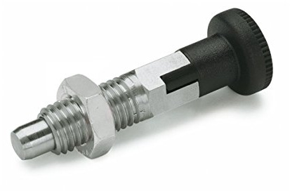 Ganter Normelemente GN 717-4-M6-CK-ST - Rastbolzen, Silber, 2 Stück