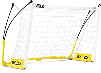 SKLZ Fußballtor, 15,2 x 10,2 cm Pro Training Fußball Ziel, Schwarz/Gelb, 6 'x 4', 6' x 4'