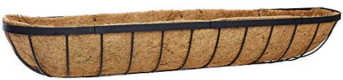 RUDDINGS WOOD 48 (121cm) Large Metal Window Box - Garden Flower Basket Wall Trough - Outdoor Hanging Window Sill Planter Box