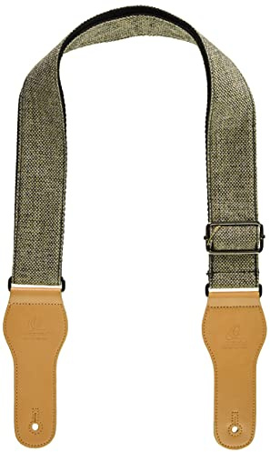 Ortega Guitars Gitarrengurt Casual Series - Baumwolle Khaki (OCS-240) | Länge verstellbar, für Akustik Gitarre / Bass, E-Gitarre, E-Bass