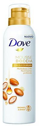 Dove Mousse Doccia con Olio di Argan, 200 ml - Pacco da 6