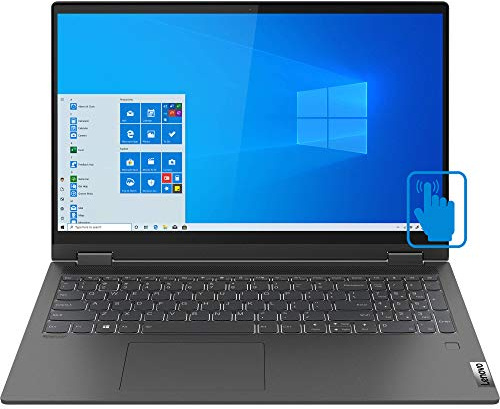 Lenovo IdeaPad Flex 5 15IIL05 81X3000VUS (Intel i7-1065G7 4-Core, 16 GB RAM, 512 GB SSD, Intel Iris Plus, 15,6 Touch Full HD (1920 x 1080), impronte digitali, Win 10 Home), grigio grafite