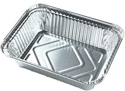 20 Stück Aluschalen Grillschalen Aluminiumschalen, Aluschalen Eckig Aluschalen Grill Schalen Alubehälter Grillschalen Tropfschalen Einweg für das Kochen, Rösten, Backend 410ML /680ML (410ML)
