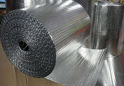 Aluminium Dampfsperrfolie Dampfsperre Dach Innen Dampfsperre zur Dämmung Dampfsperrfolien zur Dachisolierung Dach dampfsperre sauna Dampfsperren,Dachisolierung Selbstklebend (Size:1x25m/3.2x82ft)
