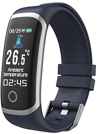MicLee Damen Herren Fitness Armband Smartwatch mit Pulsmesser Fitness Tracker 0.96 Zoll Farbbildschirm Fitness Uhr Wasserdicht IP67 Aktivitätstracker Schrittzähler Sportuhr Pulsuhren für iOS Android