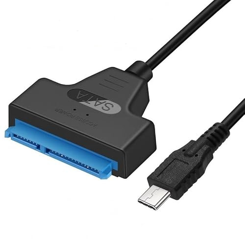 Multibao Type C USB 3.1 to SATA 3.0 22Pin 2.5 Adapter Cable Lead for Hard Drive HDD SSD for Macbook & Laptop