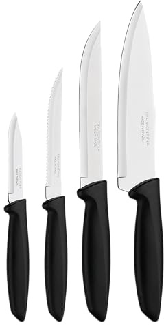 Tramontina Juego de Cuchillos Cocina Acero Inoxidable Plenus 4 Piezas