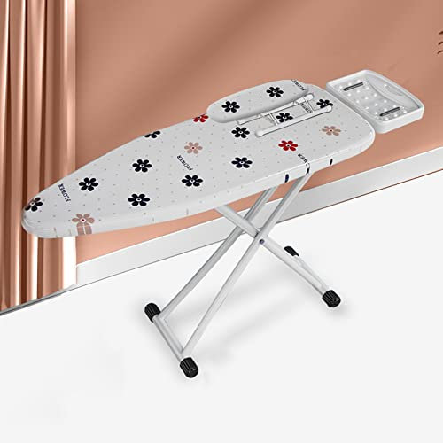 KUKIXO Pieghevole Tavolo da Stiro,Regolabile in Altezza,ASSE da Stiro Traspirante Mobile,con Braccetto Stiramaniche, Piano Stiro con Portacaldaia,per Piccoli spazi, lavanderie o dormitori (Color : C)