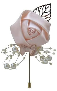 SERVEL Zeremonie, Hochzeit, Abschlussball, Corsage, Blume, Rose, Brosche, Perle, Schleife, Braut, Bräutigam, Blumen, Ansteckblume, Satinband, Zubehör