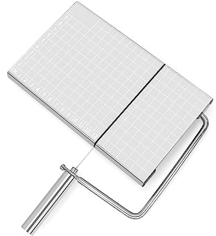 WANGCL Käseschneider mit Draht, Edelstahl Käsehobel mit Größenskala Cheese Slicer für Gemüse Wurst Käsebutter