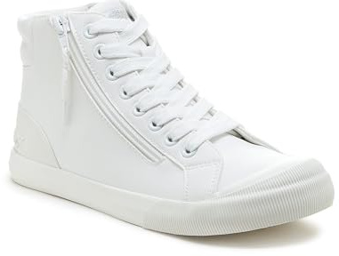 Rocket Dog Womens Jazzin Hi Sneaker, White Pu, 4 UK
