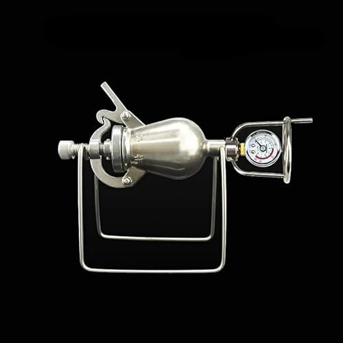 HUFFA 304 Stainless Steel automatic mini popcorn machine home small popcorn pots old fashioned hand cranked popcorn maker (Color : 100ML Only stove)