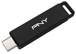 PNY Unidad Flash Elite-X Type-C USB 3.2 Gen 1 de 64 GB, Velocidad de Lectura de hasta 200 MB/s