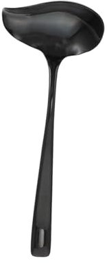 TOPBATHY 2 Pcs Unique Ladle Pouring Lip Soup Spoon Ergonomic Handle Simple and Practical Stainless Steel Set