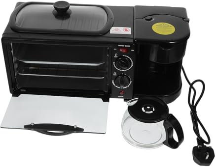 Cabilock 3 in 1 Breakfast Machine Breakfast Maker Breakfast Oven Electric Breakfast Maker for Home with UK Plug