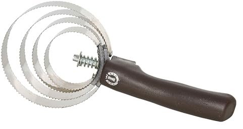 Imperial Riding Metall-Federstriegel IRH, robuster Federstriegel aus Metall zur Entfernung von losem Haar und grobem Schmutz, effektive Fellreinigung & stylischer Stall-Look, Walnuss