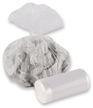 2500 Stück Franz Mensch Müllbeutel Light 5l transparent HDPE | Rolle, 43 x 35 cm, 9 my, Karton, Müllsäcke, Mülltüten, Mülltonnen, Abfallsack