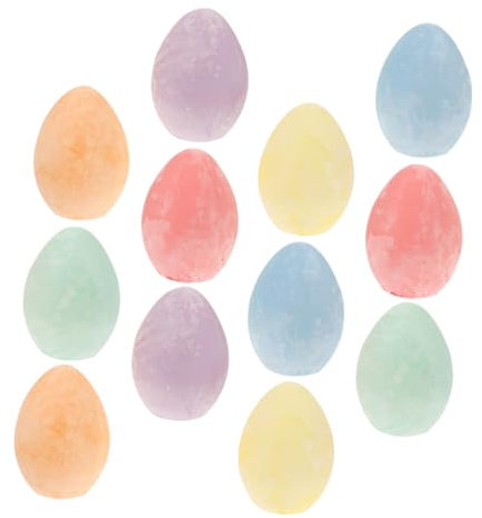 FUNNETOYU 12pezzi Gessetti Colorati Forma Di Per Ragazzo Ragazza Lavabili e Non Tossici Per Lavagne Scolastiche e Uso Creativo Ufficio