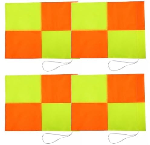 4 Stück Fußball-schiedsrichterfahnen, Tragbar, Großes Spielfeld, Eckfahnen, Schiedsrichter, Linienrichter, Fußball-eckfahnen Für Fußballplatz, Fußball, Fußballbahn, Volleyball, Training, Spiel,