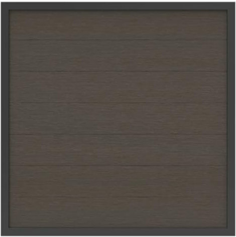HORI Rahmenzaun WPC Sichtschutz Stecksystem Zaun Garten Gartenzaun Lamellenzaun Windschutz Zaunelemente I 180 x 180 cm I Braun