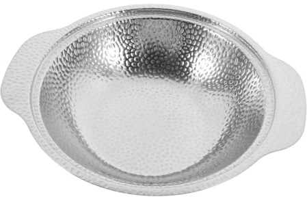 Cabilock Marmite à Sukiyaki en Acier Inoxydable 2 Poignées Marmite Chaude Anti-Brûlure Ustensiles Cuisine pour Fondue pour Fruits de Mer 24 CM la Cuisine Japonaise