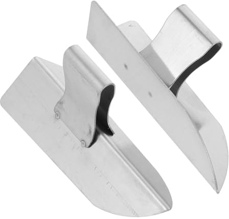 Gatuida 2pezzi Spatola Per Angoli Da Parete in Acciaio Inox Utensile Per Cartongesso Per Angoli Interni Ed Esterni Impugnatura Ergonomica Per Finitura Precisa Intonaco