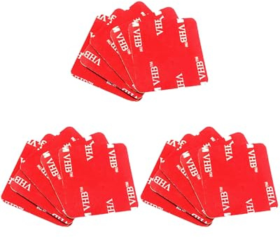 GAJUS Lot de 15 Rubans Adhésifs 3M Double Face Extra Fort pour Caméra Embarquée Nextbase Dashcam et Support de Téléphone Portable GoPro