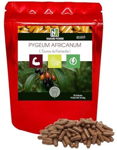 NAKURU | Pygeum Africanum | Gamme Power | Fabriqué en France | L' Écorce du Patriarche ! (90 Gélules)