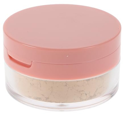 Genérico Polvo Suelto de Maquillaje Base en Polvo Control de Aceite Resistente al Agua con Borla para Piel Clara Tono 2, Transpirable, Anti-sudor, Adecuado para Rostro y Viajes