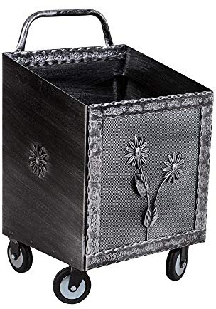 PORTALEGNA PICCOLO CON RUOTE ARGENTO