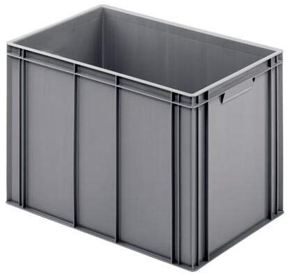 aidB Eurobehälter mit geschlossenen Griffen, 600 x 400 x 420 mm, stapelbar mit anderen Euroboxen