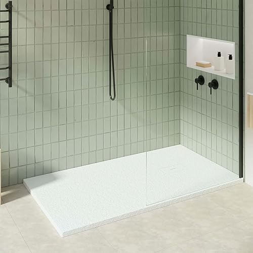 KOES - Kunstharz-Duschwanne Modell OBI – 70x140 – Weiß RAL 9003