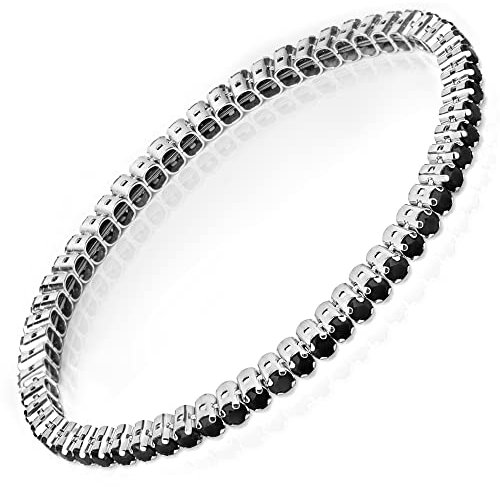 Damiano Parati - Unisex Tennisarmband - Armband Damen & Herren - Silber 925 - Tennis Armband Damen & Herren - L - Sterling-Silber