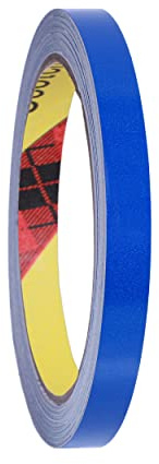 INDIAN STORE 24 610C Reflektorband Reflektorfolie reflektierendes Klebeband Sicherheitswarnband Wasserdicht Reflexfolie selbstklebend (610C Blue, 5mm x 10meter)